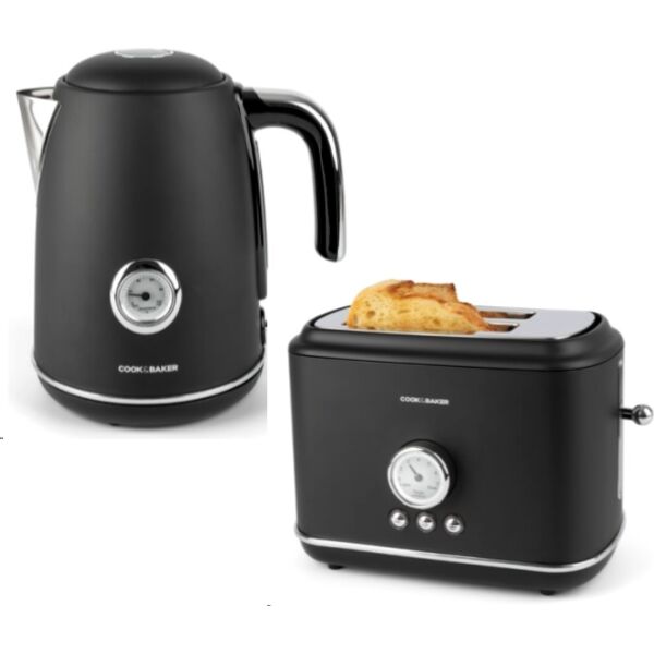 100465237 C-B ELKEDEL RETRO SORT 1-7L Cook & Baker retrosæt - Billede 1