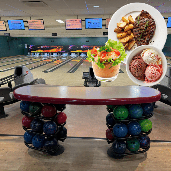 Bowling og tre retters Gavekort til 1 times bowling og 3 retters menu for 4 - Billede 1