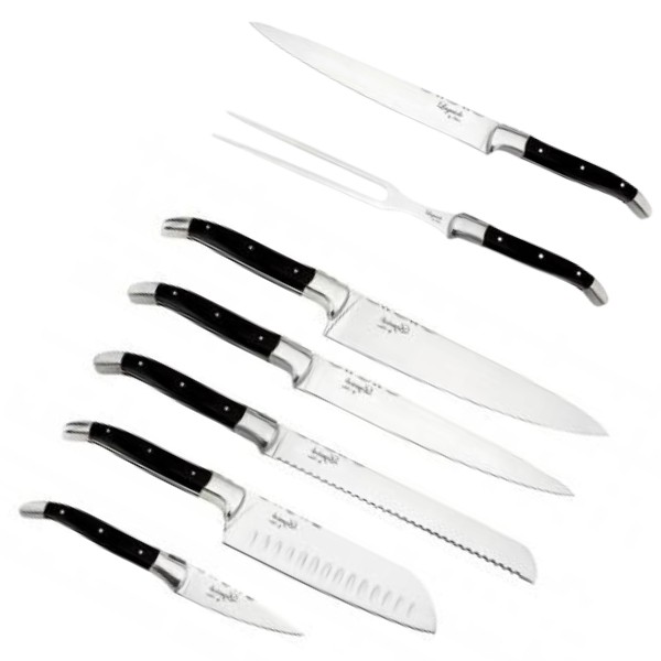 Foreskære og knivsæt Laguiole kniv- og forskæresæt (7 dele) - flere varianter - Billede 1