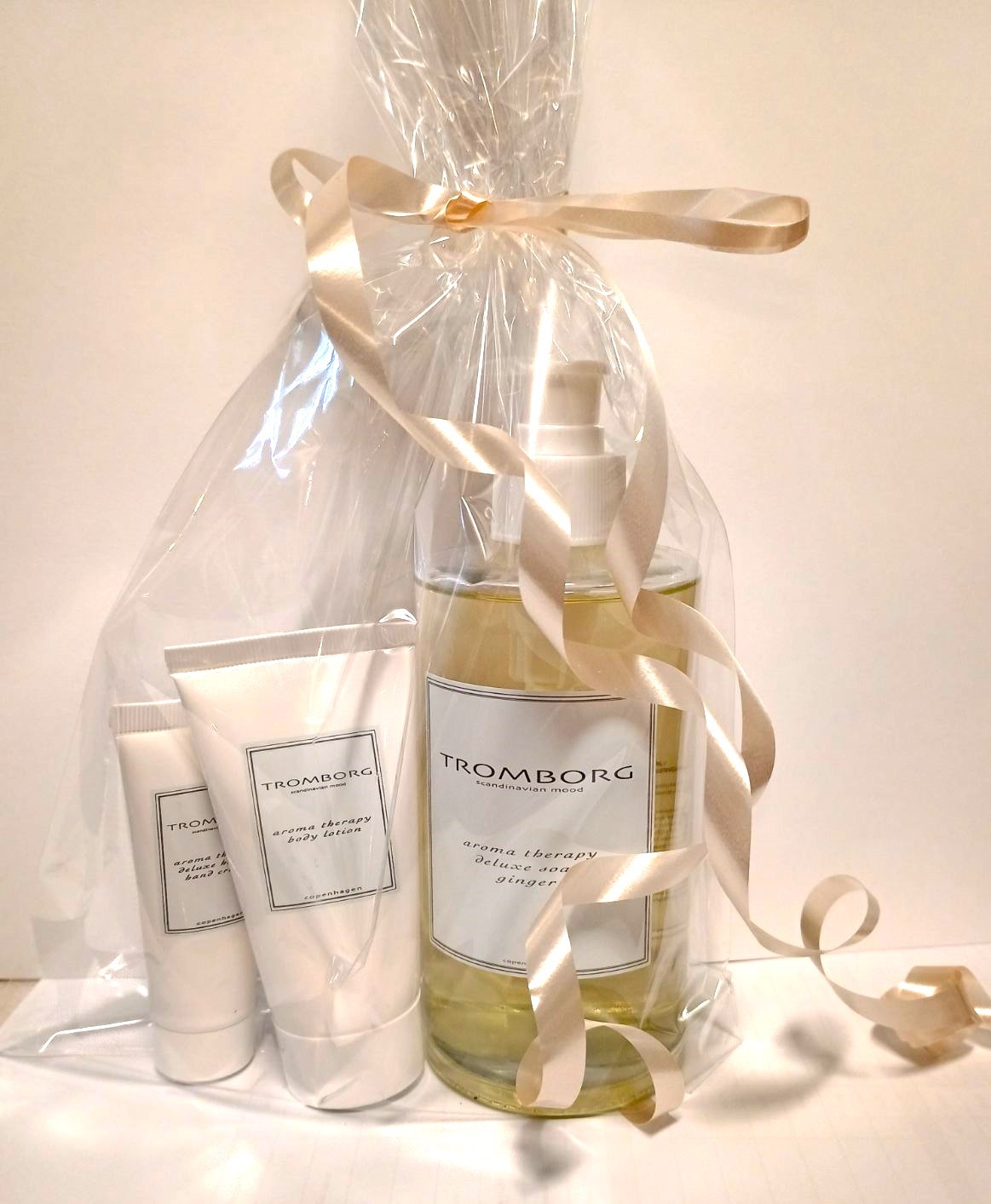 Tromborg sæbe Tromborg sæbe med prøver på bodylotion og håndcreme